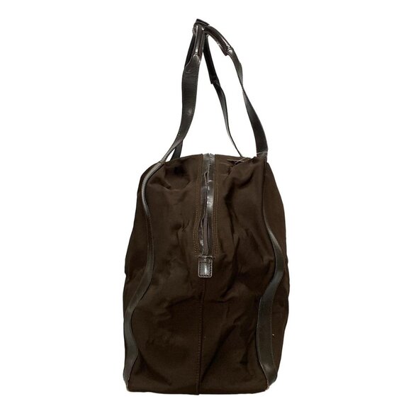 Auth GUCCI - 016210 Brown Dark Brown Chemical Fiber Boston Bag - Picture 3 of 9